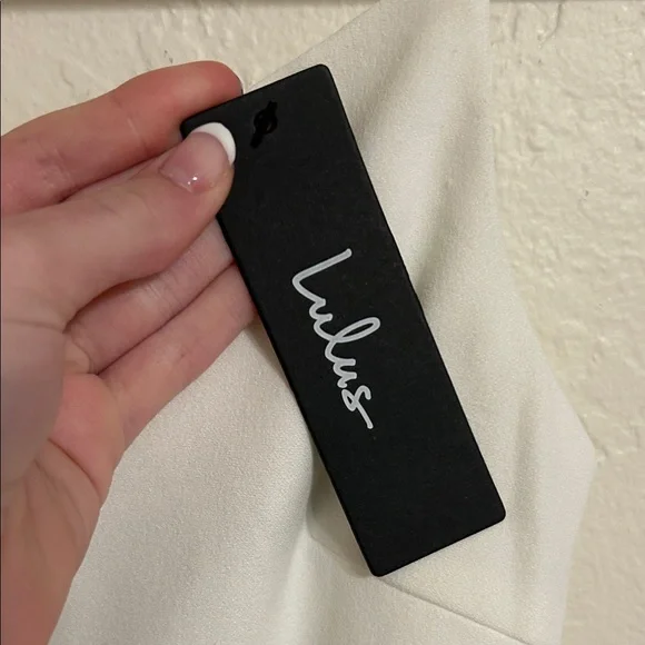 Lulu's White Asymmetrical Dress - Picture 3 of 6